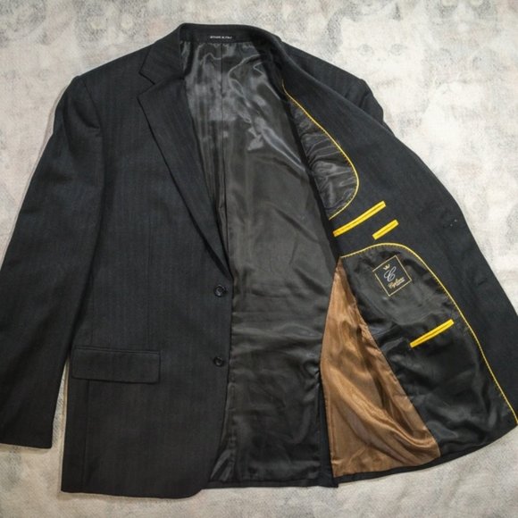 Cigliano Couture Other - Cigliano Couture Dark Grey Gray Striped Blazer